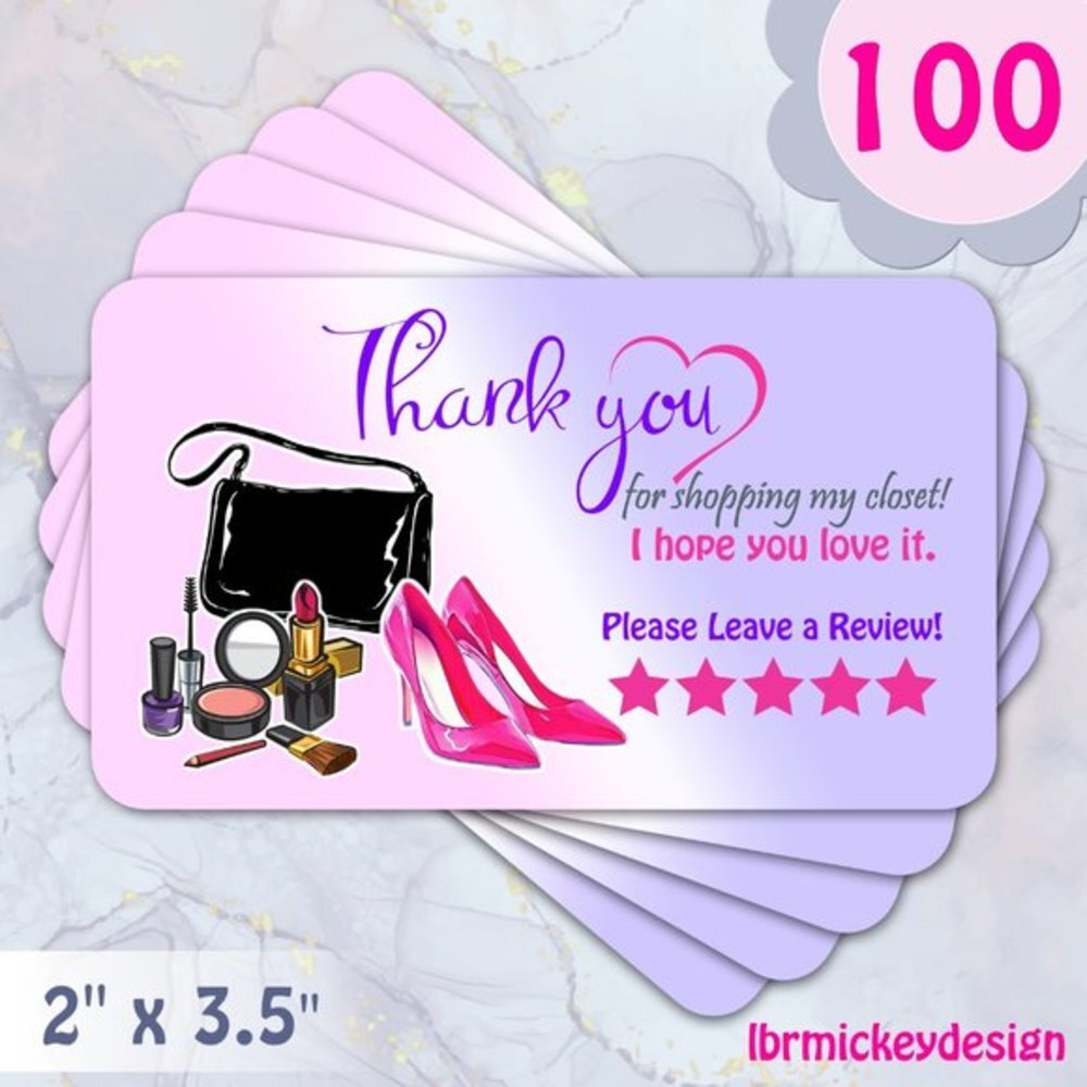 100 Thank You Cards